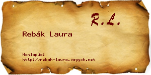 Rebák Laura névjegykártya